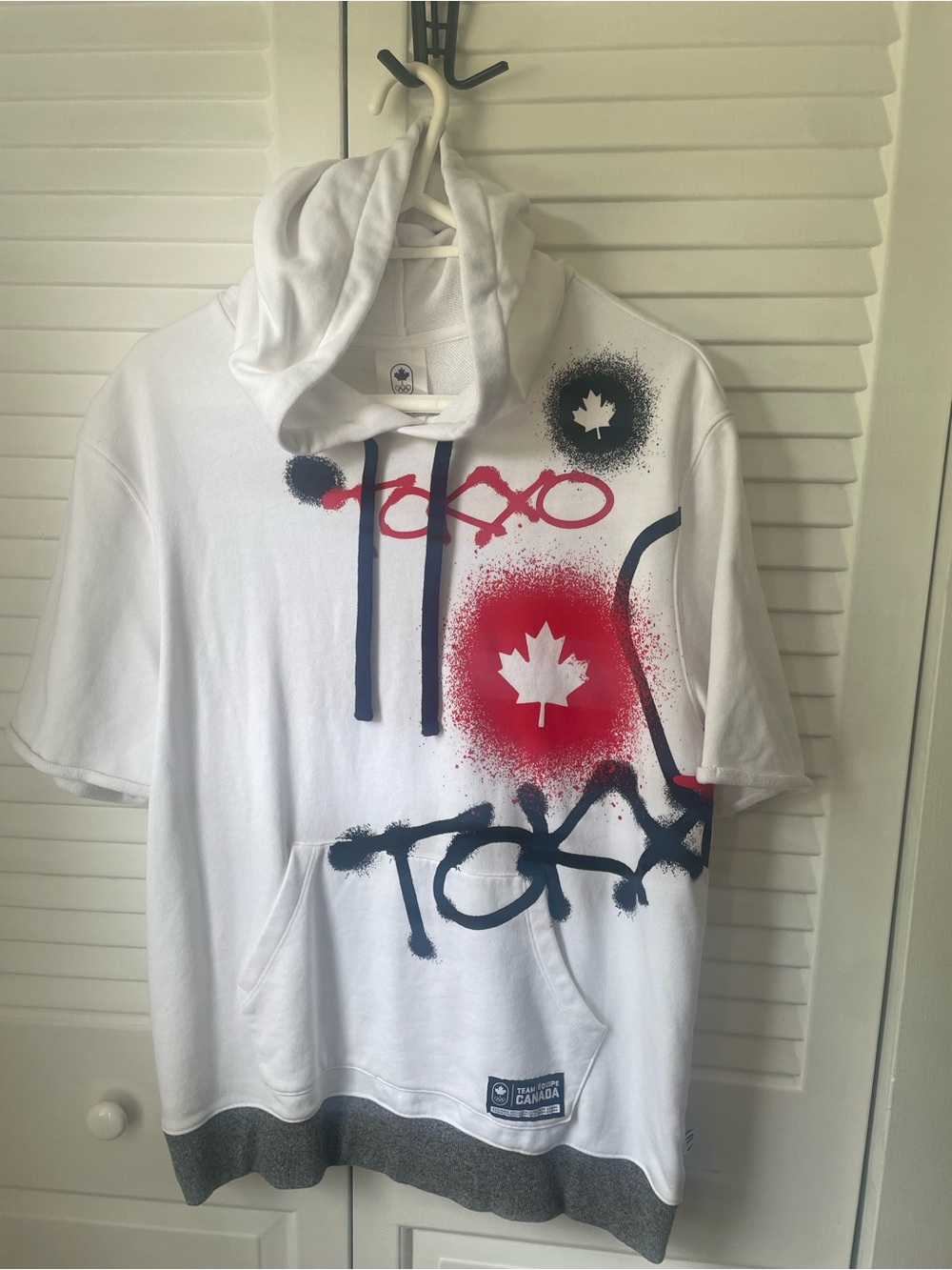 Hudson's Bay Team Canada Tokyo Olympics Graffiti Short Sleeve Hoodie